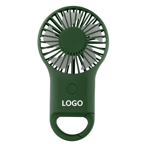 Rechargeable Handheld Fan With Carabiner