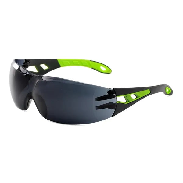 Safety Glasses with Clear Wraparound Lenses and Vented Frame