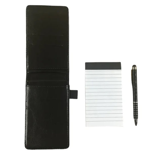 Multi-functional Leather Portable Notepad with Pen