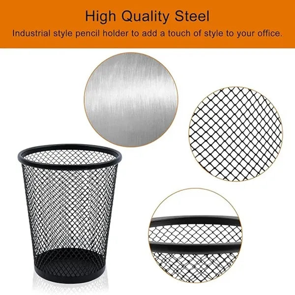 Conical Metal Pen Holder customization logo available