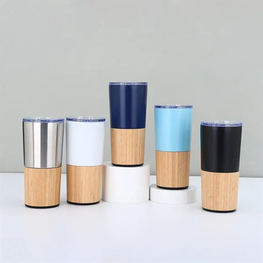20oz Stainless Steel Bamboo Shell Mug with Slide Lid