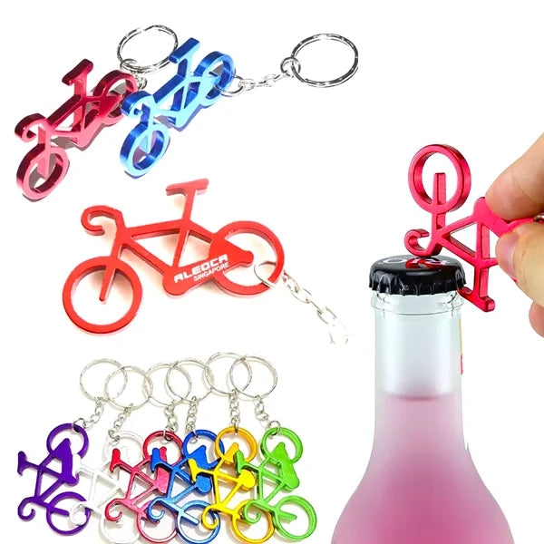 Alluminum Bicycle Bottle Opener with Keychain