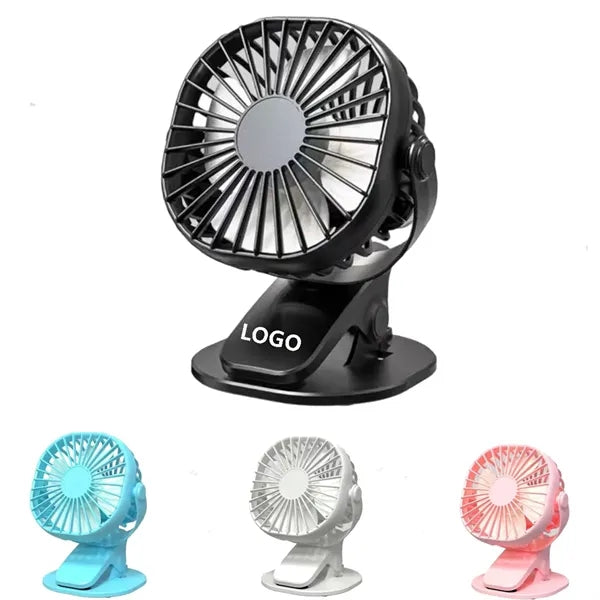 Portable USB Desk Fan With Clip
