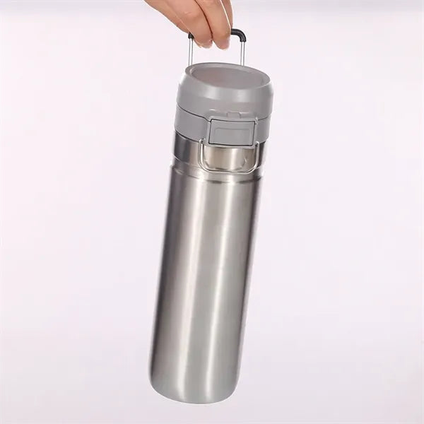 24oz Stainless Steel Water Bottle with Pop-up Lid