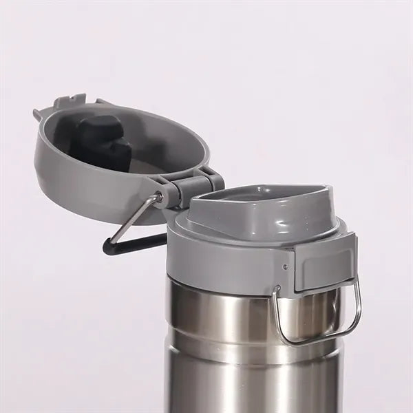 24oz Stainless Steel Water Bottle with Pop-up Lid