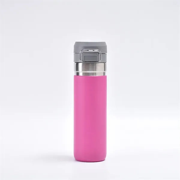 24oz Stainless Steel Water Bottle with Pop-up Lid
