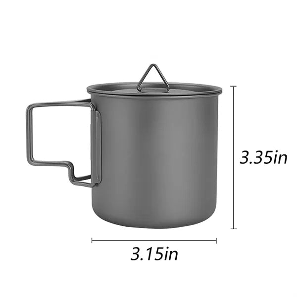 Outdoor Pure Titanium Cup for Camping & Travel, Customizable