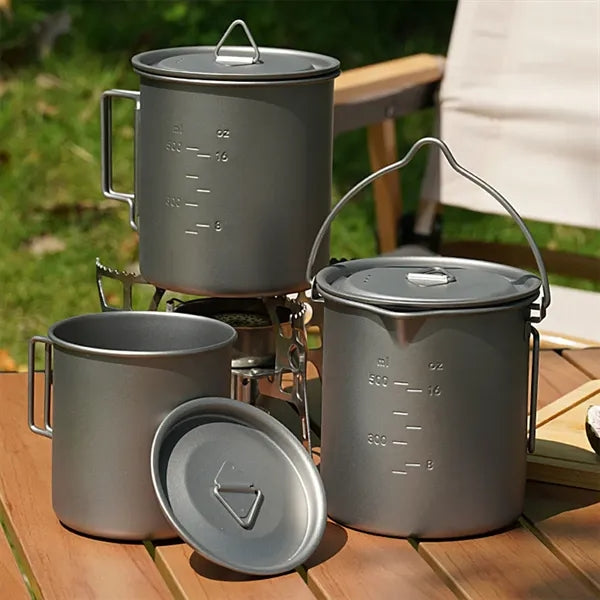 Outdoor Pure Titanium Cup for Camping & Travel, Customizable
