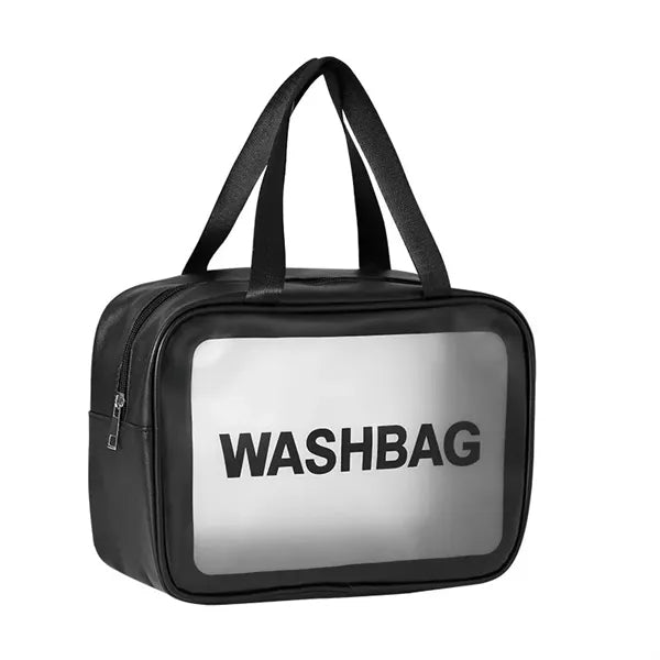 Beach bag with zipper is made of waterproof PVC