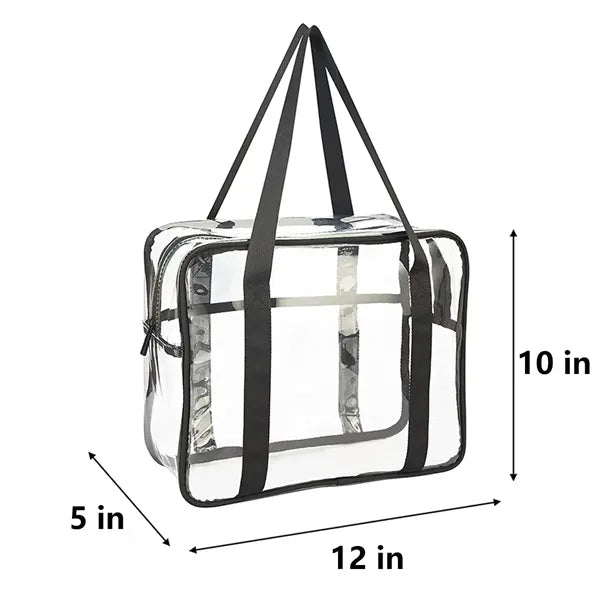 Clear Tote Bag with Zipper