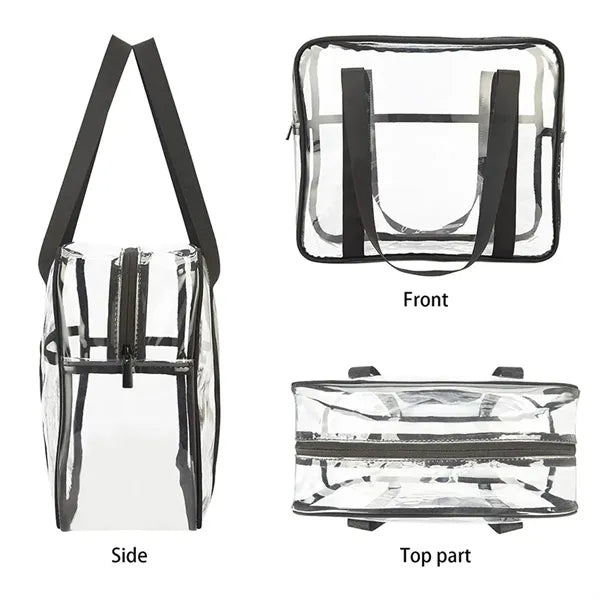 Clear Tote Bag with Zipper