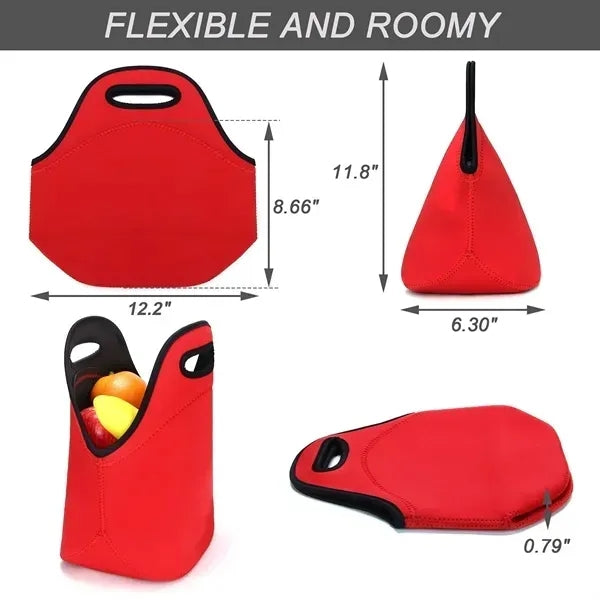 Neoprene Insulated Lunch Tote Bags