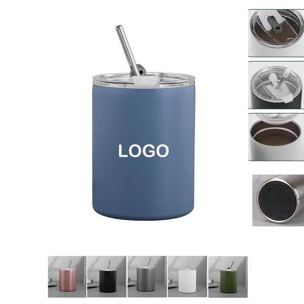 12oz Insulated Tumblers with Lid and Straw