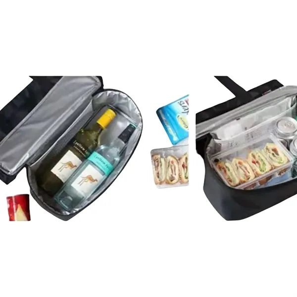 Mesh Beach Tote Bag with Cooler Compartment