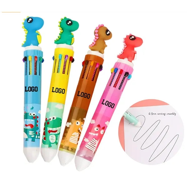 Cute Dinosaur Multicolor Pen