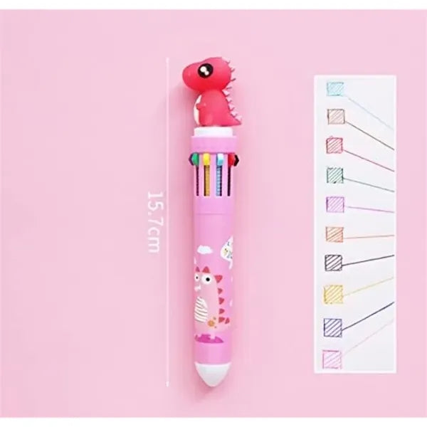 Cute Dinosaur Multicolor Pen