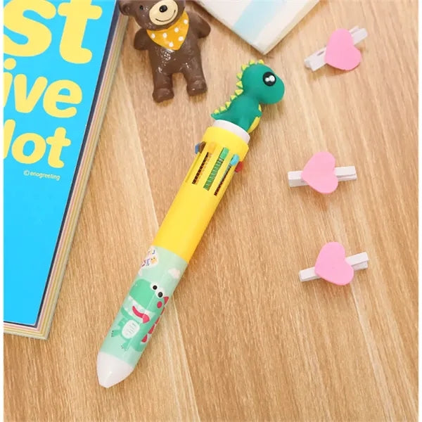 Cute Dinosaur Multicolor Pen