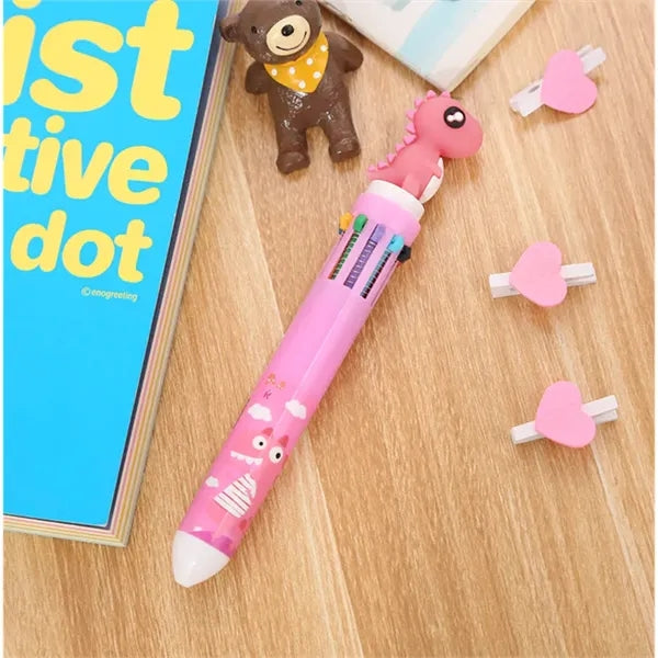 Cute Dinosaur Multicolor Pen