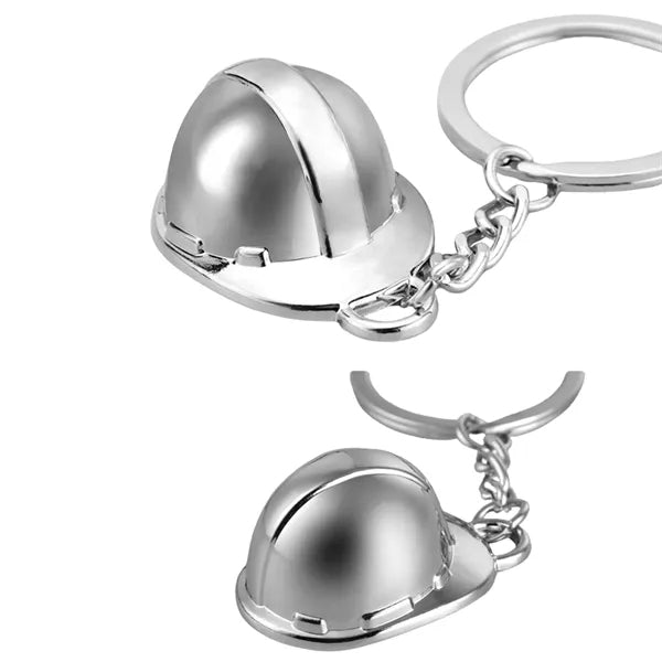 Three dimensional helmet keychain