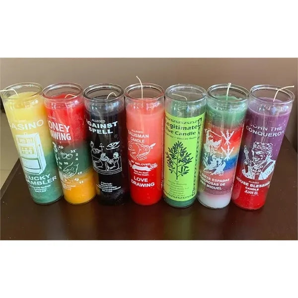 Energized and Anointed Glass Candles
