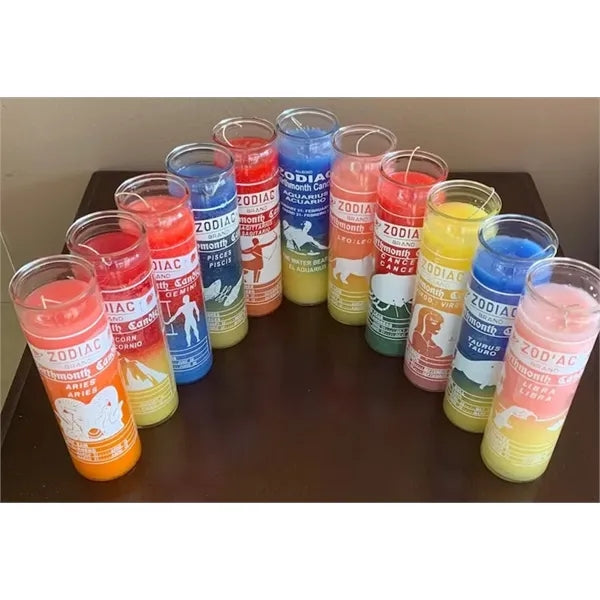 Energized and Anointed Glass Candles