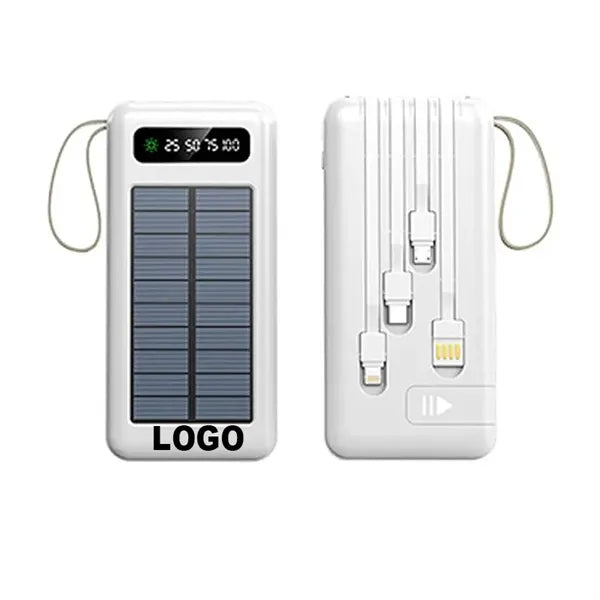 4in1 Portable Power Bank Solar Charger External Battery Pack