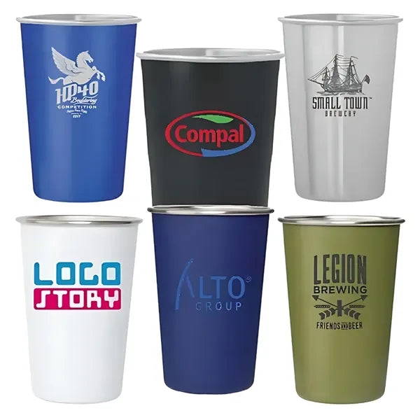 16oz. Full Color Wrap Tin Can Cup