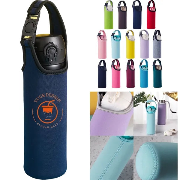 Neoprene Water Bottles Sleeve with Handle