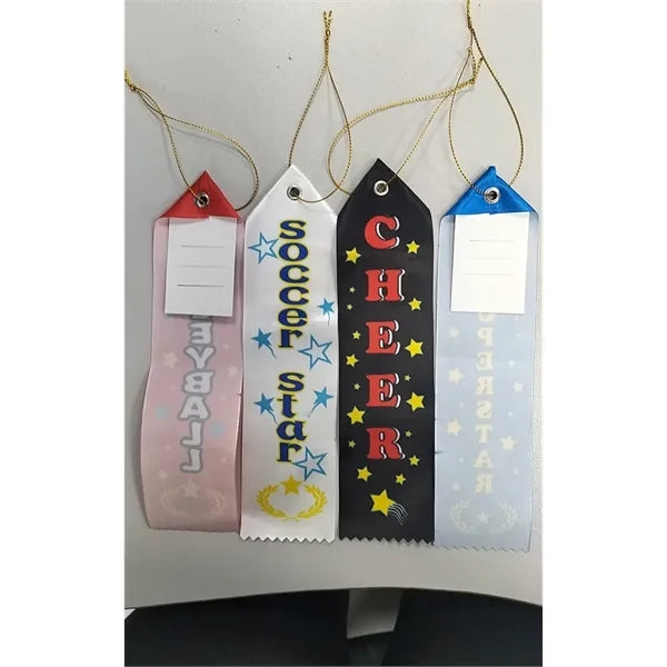 Finished Top Award Ribbons 2" x 8"