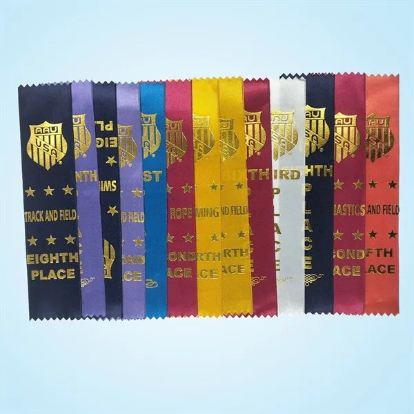 Finished Top Award Ribbons 2" x 8"