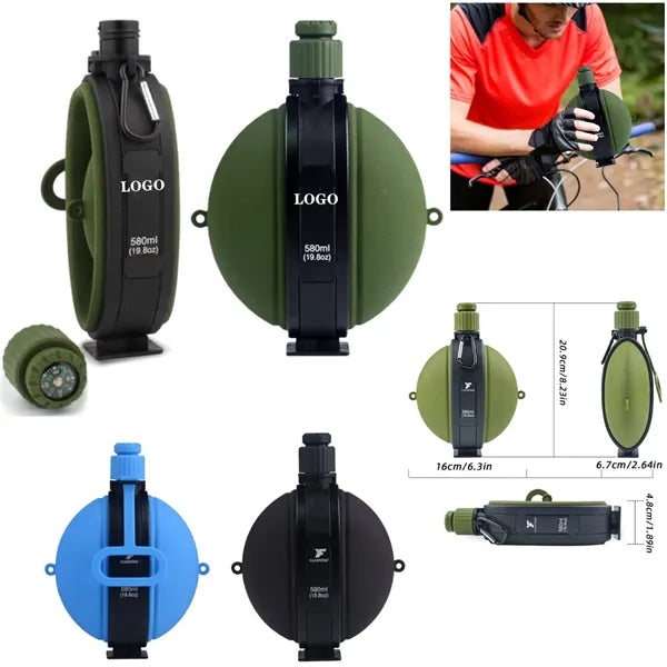 Retractable tactical water bottle