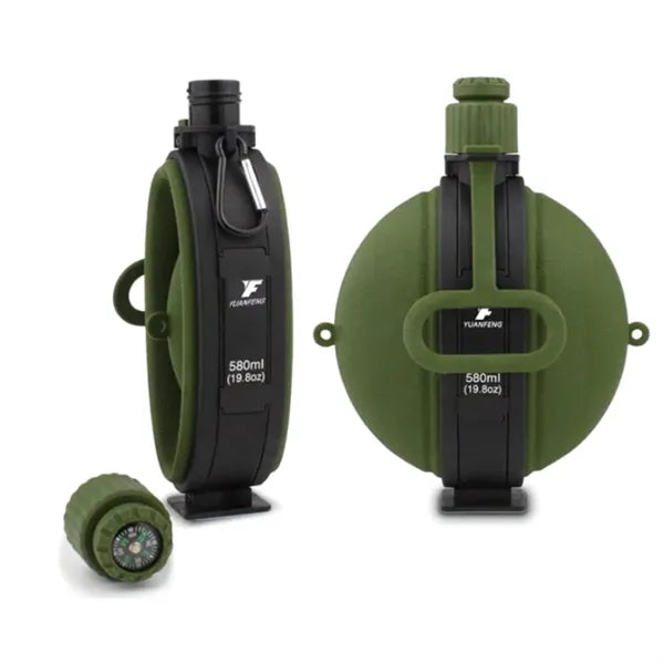 Retractable tactical water bottle