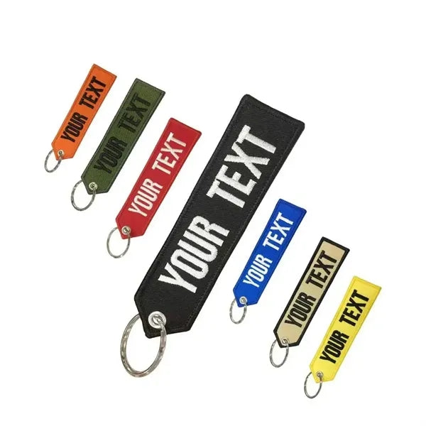 Embroidery Keychain,Custom Personalized Keychain.