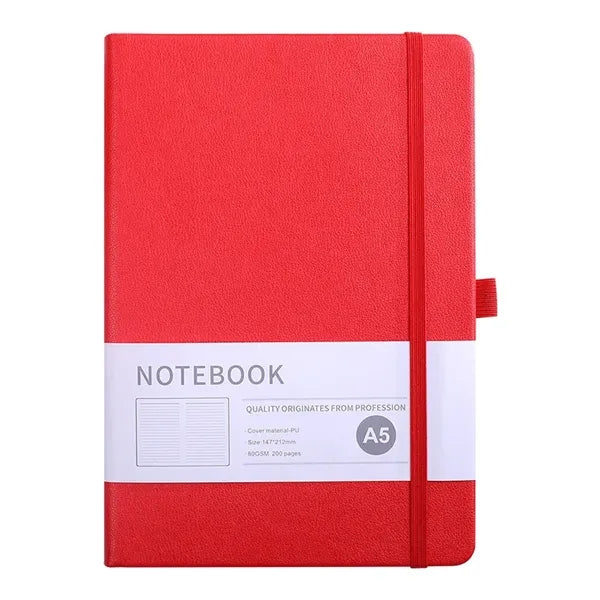 Classic A5 Notebook Journal with Ribbon Divider & Pen Holder