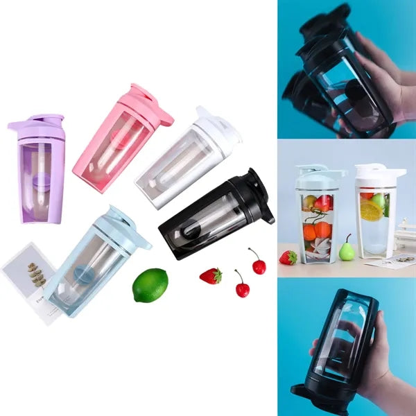Fitness protein powder shake bottle