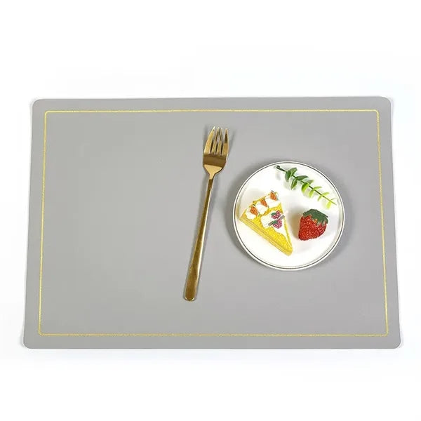 Square Leather Solid Color Table Placemat