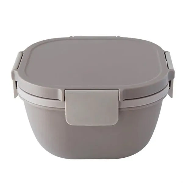Silicone Salad Bowl Lunch Box with Fork