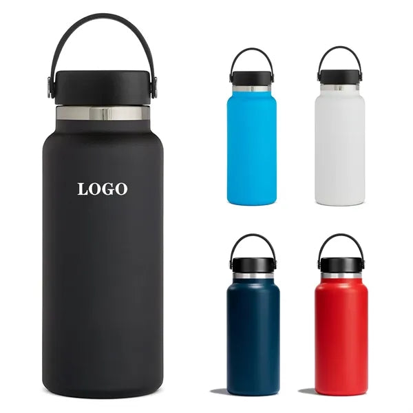 32oz Stainless Steel Wide Mouth Water Bottle
