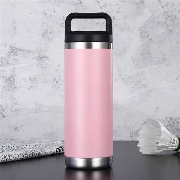 18oz Stainless Steel Water Bottle with Handle Cover