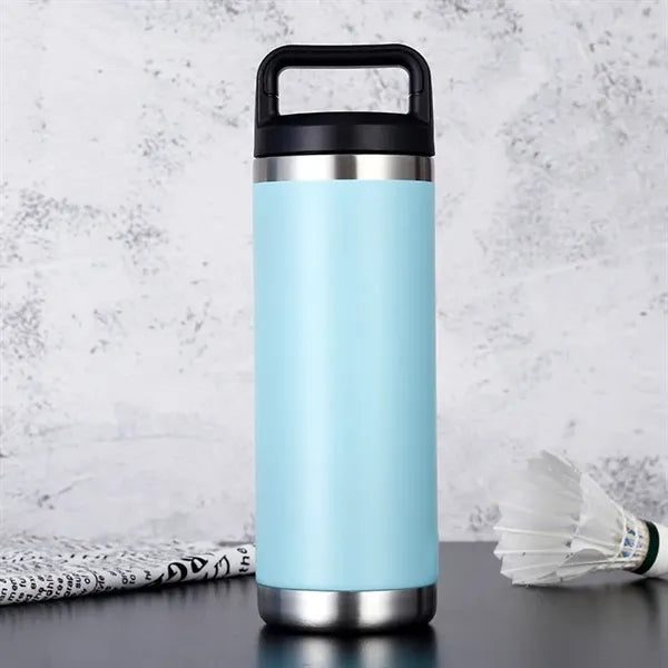 18oz Stainless Steel Water Bottle with Handle Cover
