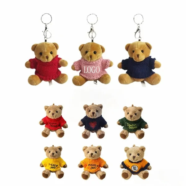 5'' Cute Teddy Bear Plush Keychain