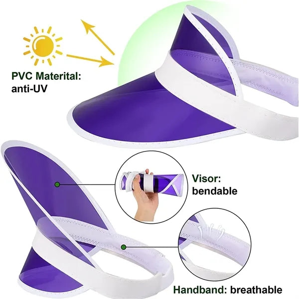 Unisex Plastic Sun Visors