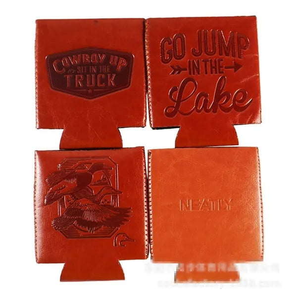 PU Leather Can Cooler Sleeve
