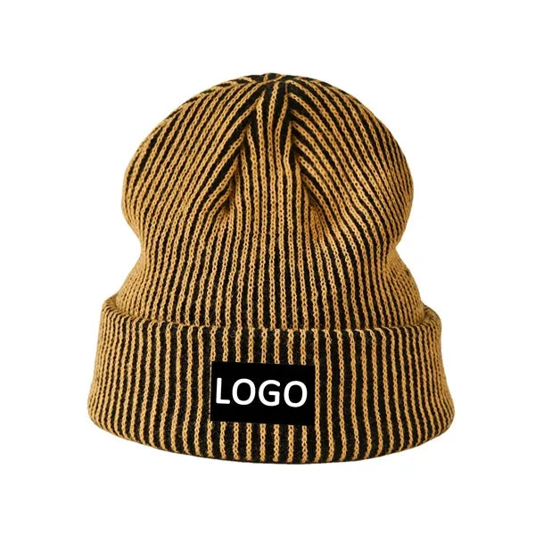 Two-tone Knit Beanie
