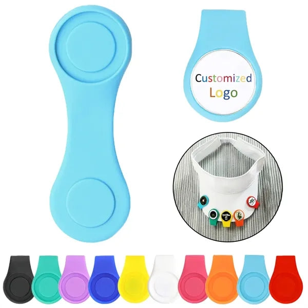 Silicone Magnetic Golf Hat Clip Marker