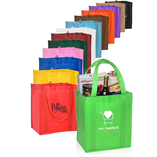 Non-Woven Grocery Tote Bag with Bottom Insert