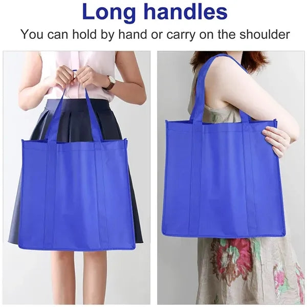 Non-Woven Grocery Tote Bag with Bottom Insert