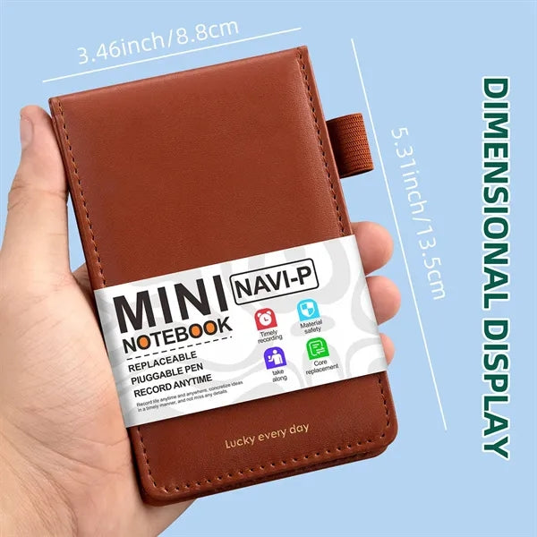 A7 Pocket Notebook PU Mini Notepad