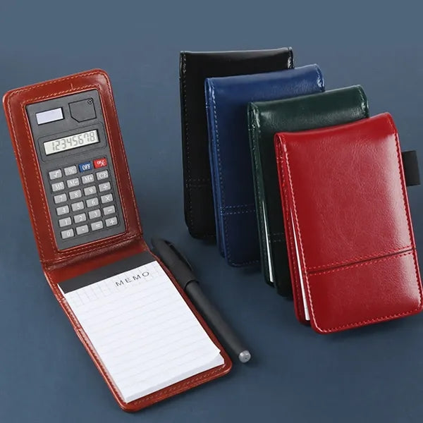 A7 Pocket Notepad with Pen and Calculator Set