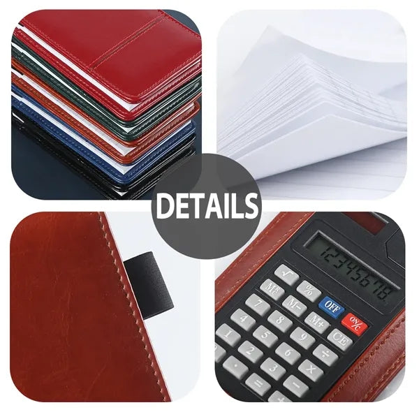 A7 Pocket Notepad with Pen and Calculator Set